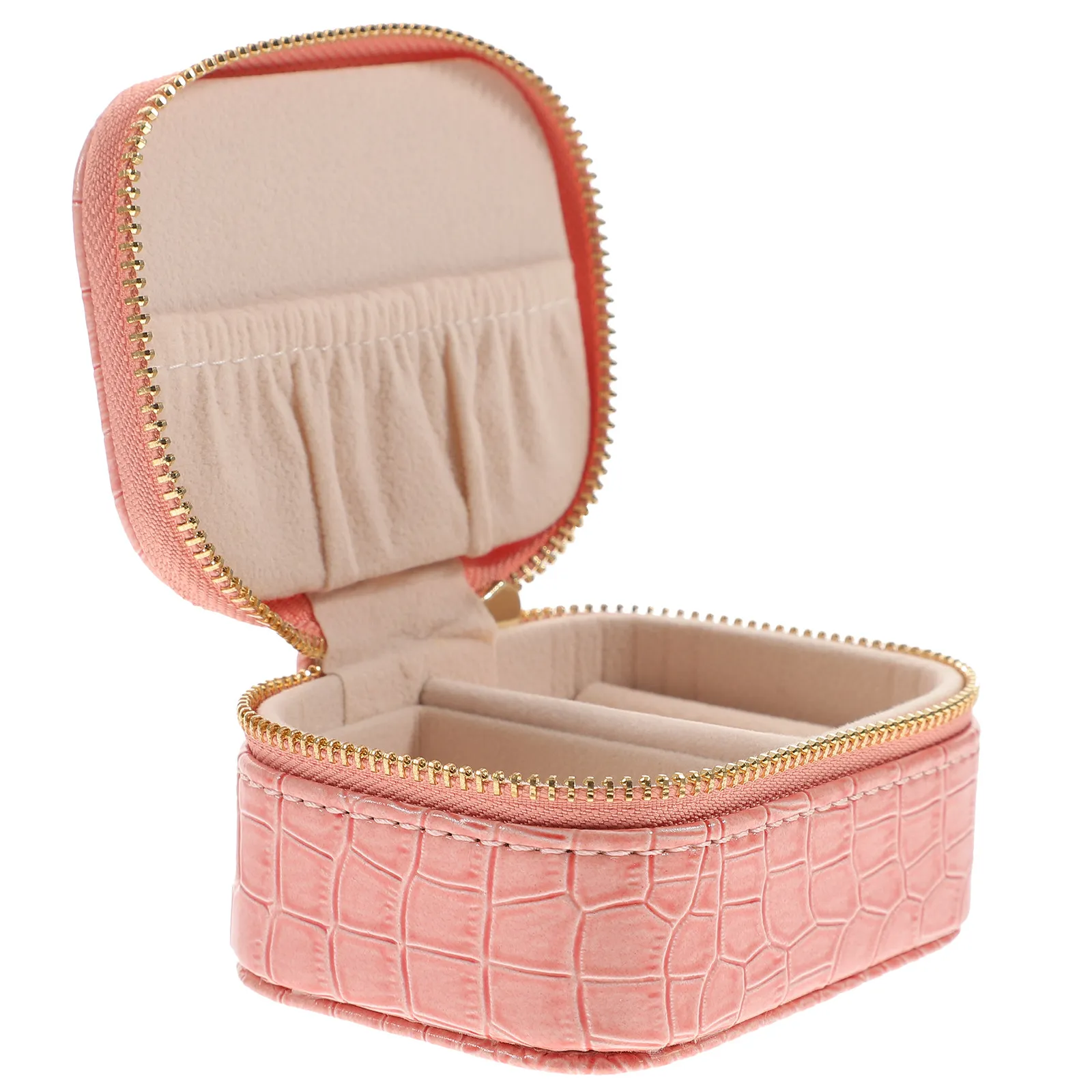 

Portable Jewelry Box Small Travel Case Organizer Large Capacity Compact Jewelry Storage Solution for Rings Earrings Necklaces