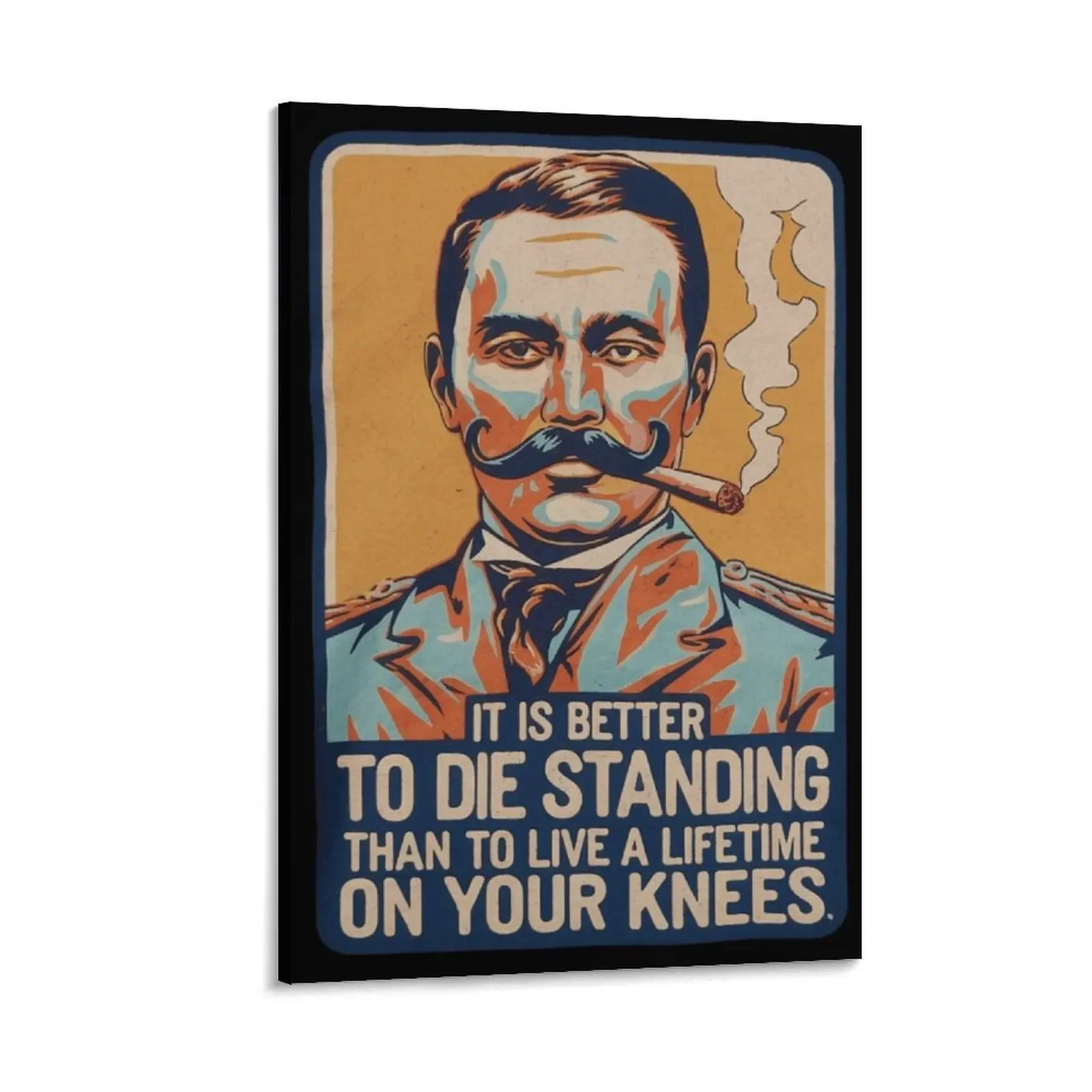 

Emiliano Zapata's most famous quote Pop Art Vintage Lettering Canvas Painting luxury home decor wall decoration