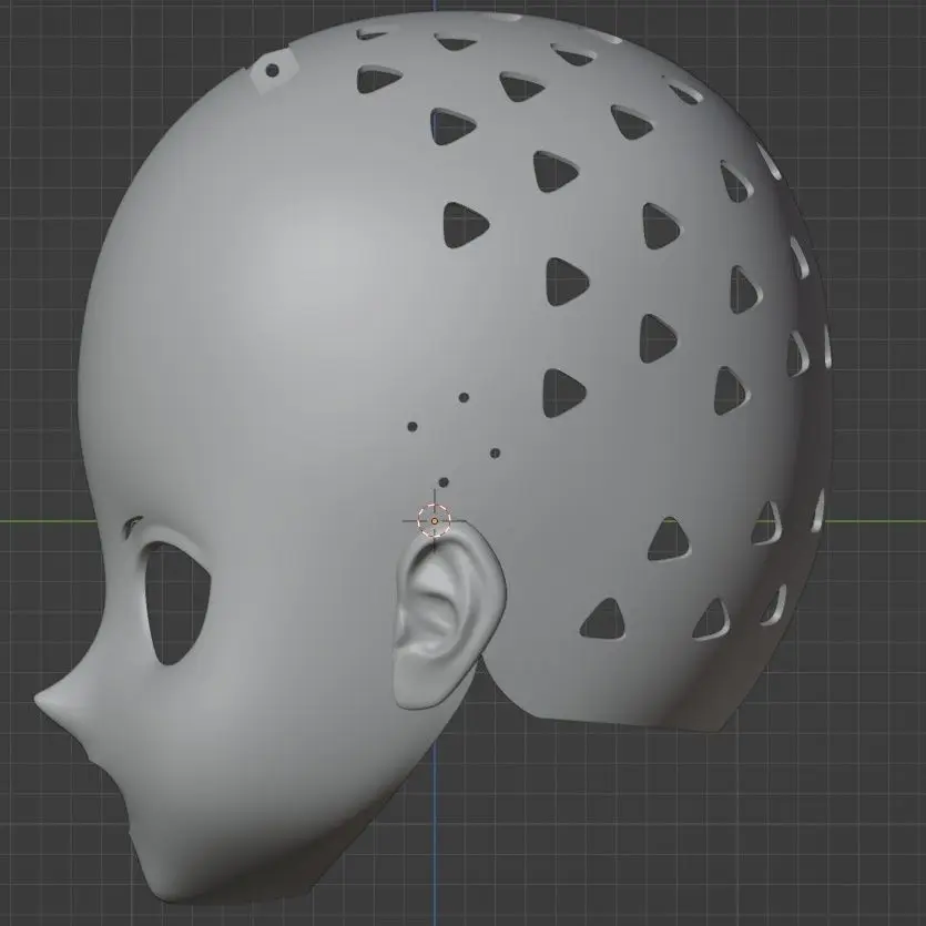 Customize Character Boy/Bily Kigurumi Half Head with Lock Anime Cosplay Kigurumi Mask COS Headgear