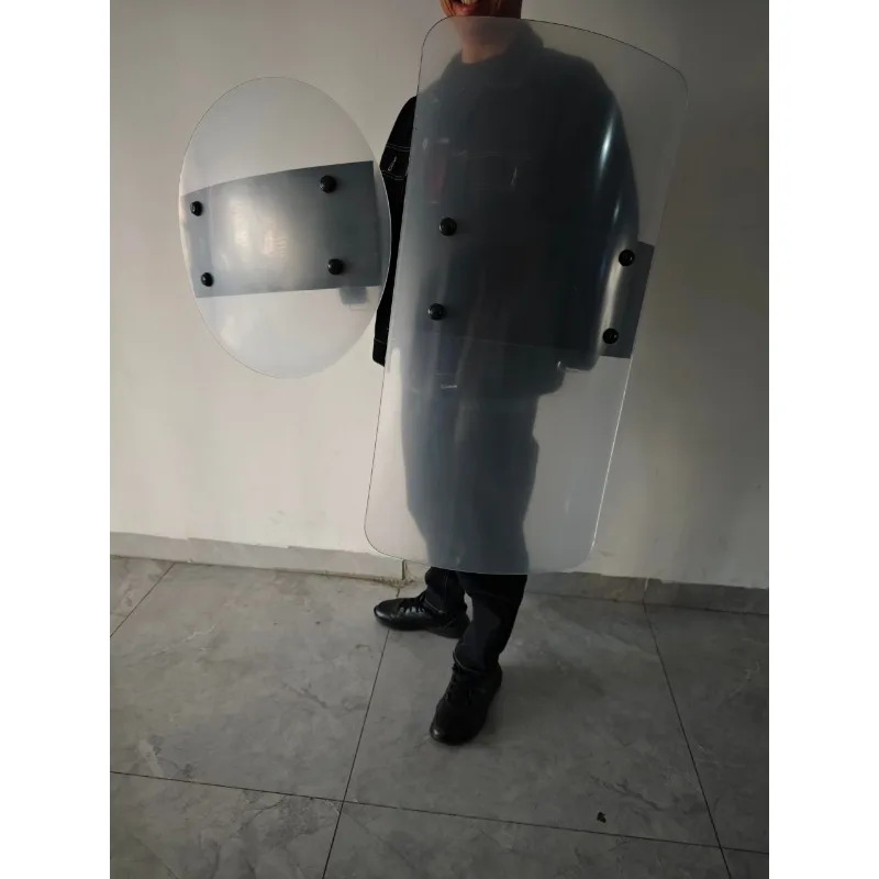 Riot Shield Security Handheld Transparent PC  Square/Round Shield Campus Shield