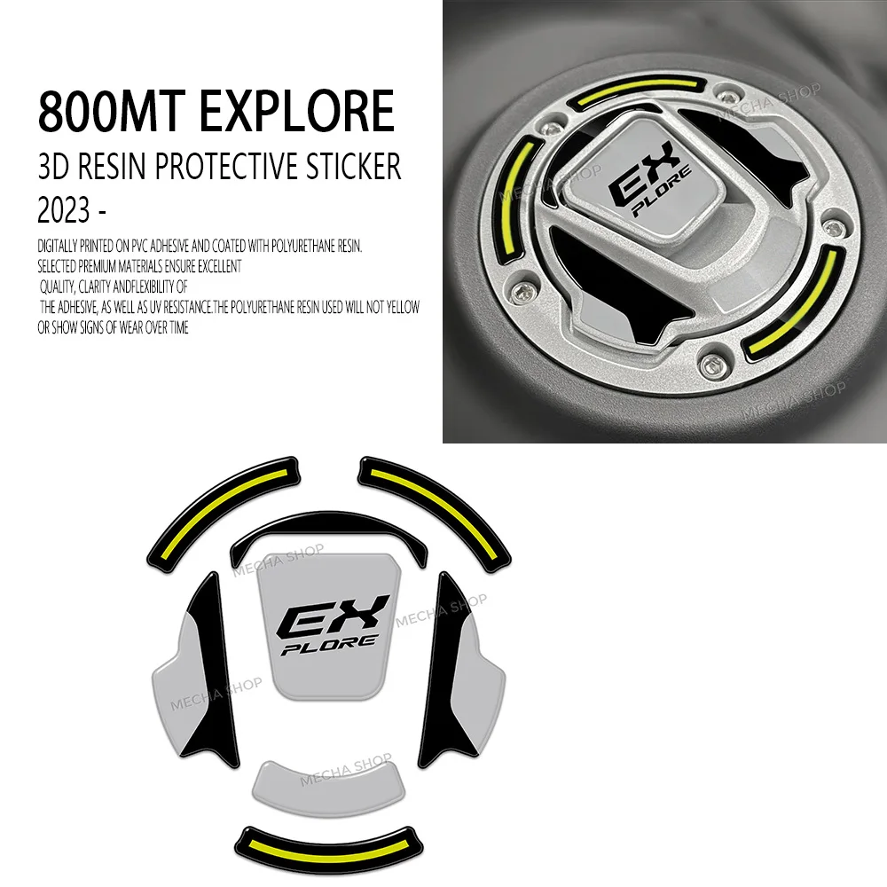 

Защитная наклейка из 3D-эпоксидной смолы для крышки топливного бака CFMoto 800 MT Explore 2022- (модели 800MT Touring/Sport/Limited Edition), водонепроницаемая