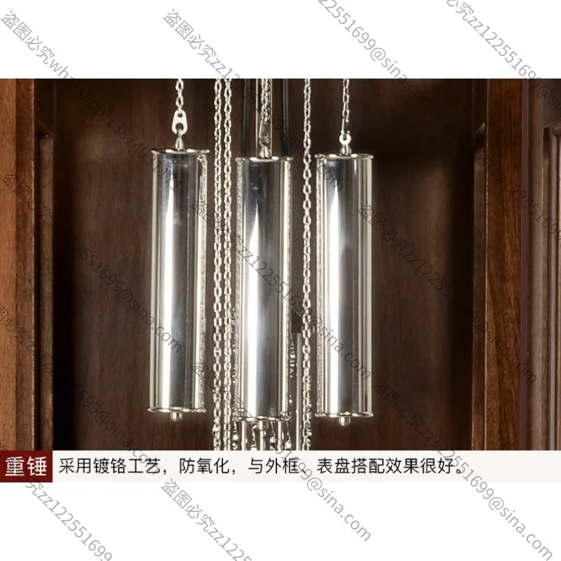 

Suitable for European Living Room Floor Clock Modern Simple Light Luxury Mechanical Standing Clock Retro Creative Solid Wood