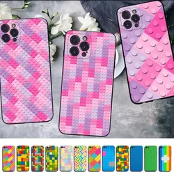 Toy Building Blocks Colorful Cute Kids   Phone Case for iPhone 15 8 7 6 6S Plus X SE 2020 XR XS 14 11 12 13 Mini Pro Max Mobile