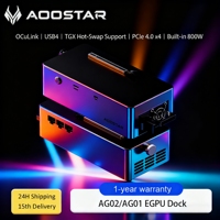 AOOSTAR AG02/AG01 EGPU Dock with OCuLink & USB4 , PCIe 4.0 x4 for Laptop Mini PC External Graphics Card