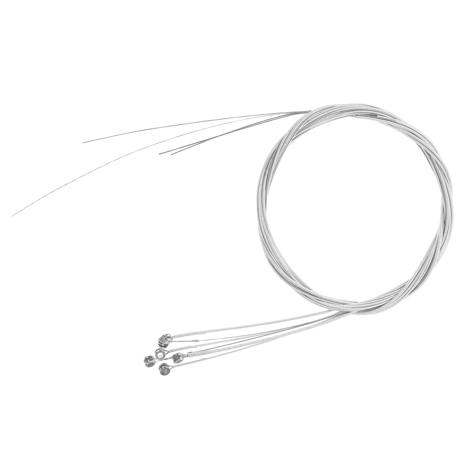 

6pcs Silver Plated Acoustic Guitar Strings Durable Long Lasting Tone Resonance Replacement Kit For Beginners Professionals