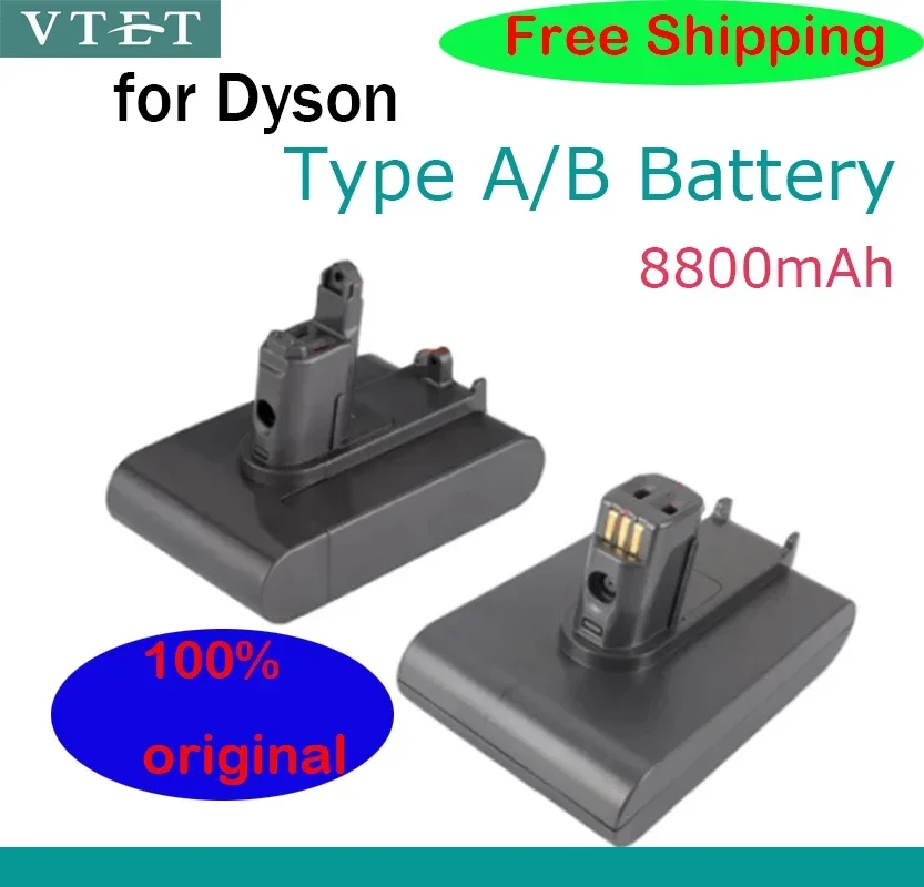 2024 Nwe For Dyson 22.2V 8800mAh Type A/B Li-ion Vacuum Battery for Dyson DC35, DC45 DC31 DC34 DC44 DC31 Animal DC35 Animal