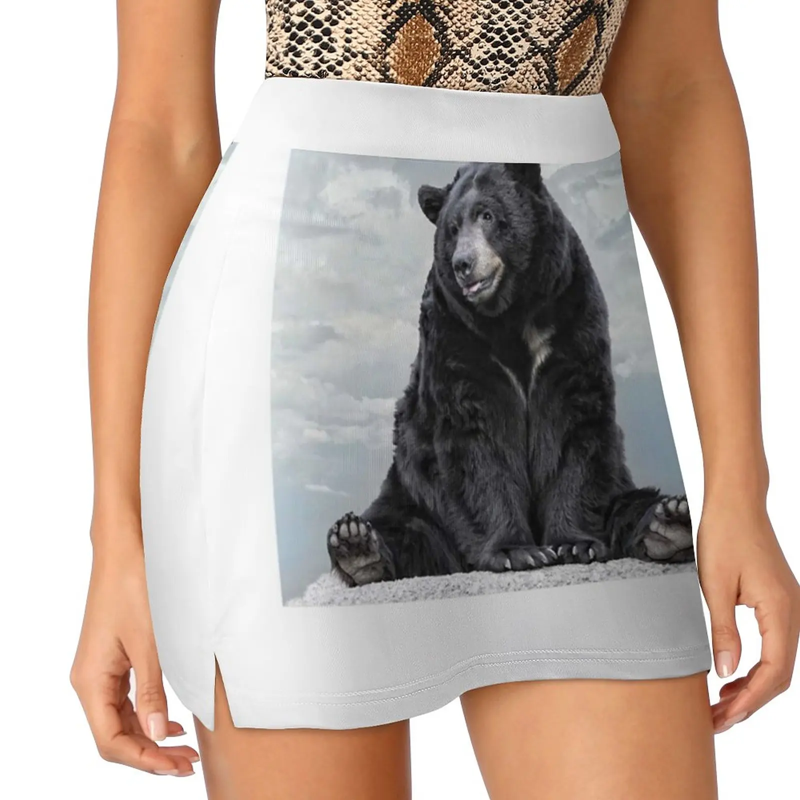 Lions & Tigers & Bears , Oh My! Women's skirt With Pocket Vintage Skirt Printing A Line Skirts Summer Clothes Animal