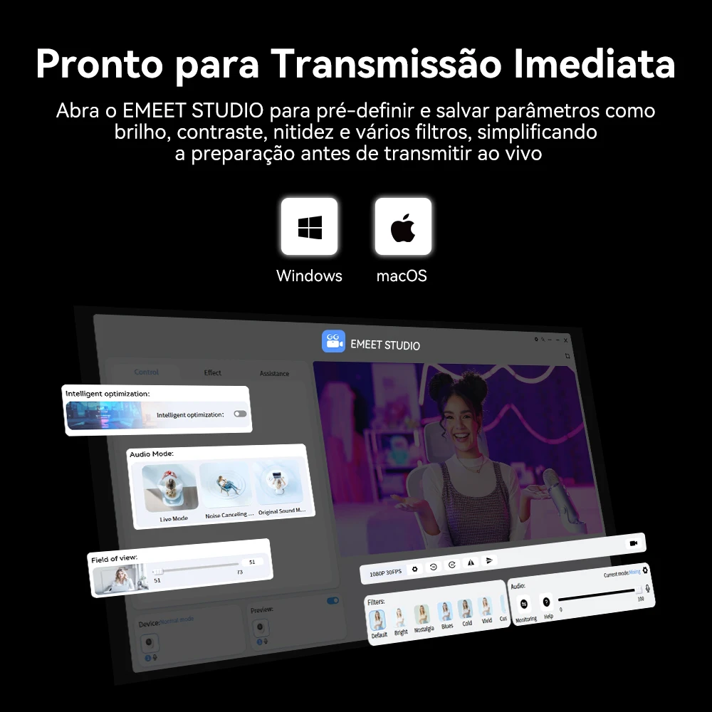 كاميرا ويب صغيرة EMEET Piko 4K UHD لبث كاميرا فيديو USB مع 3 ميكروفونات كاميرا ويب مزدوجة الكاميرا لأجهزة الكمبيوتر المحمول/الكمبيوتر