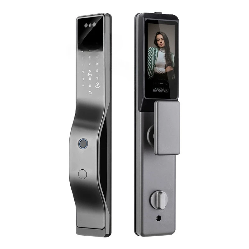 Support multi-Chinese graffiti fingerprint lock video call smart lock