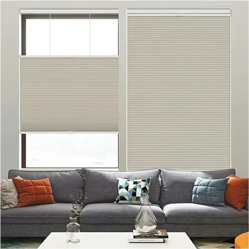 Hight Quality Blackout Cordless Top Down Bottom Up Honeycomb Window Blinds Shades Cellular Blinds for Living Room Bedroom