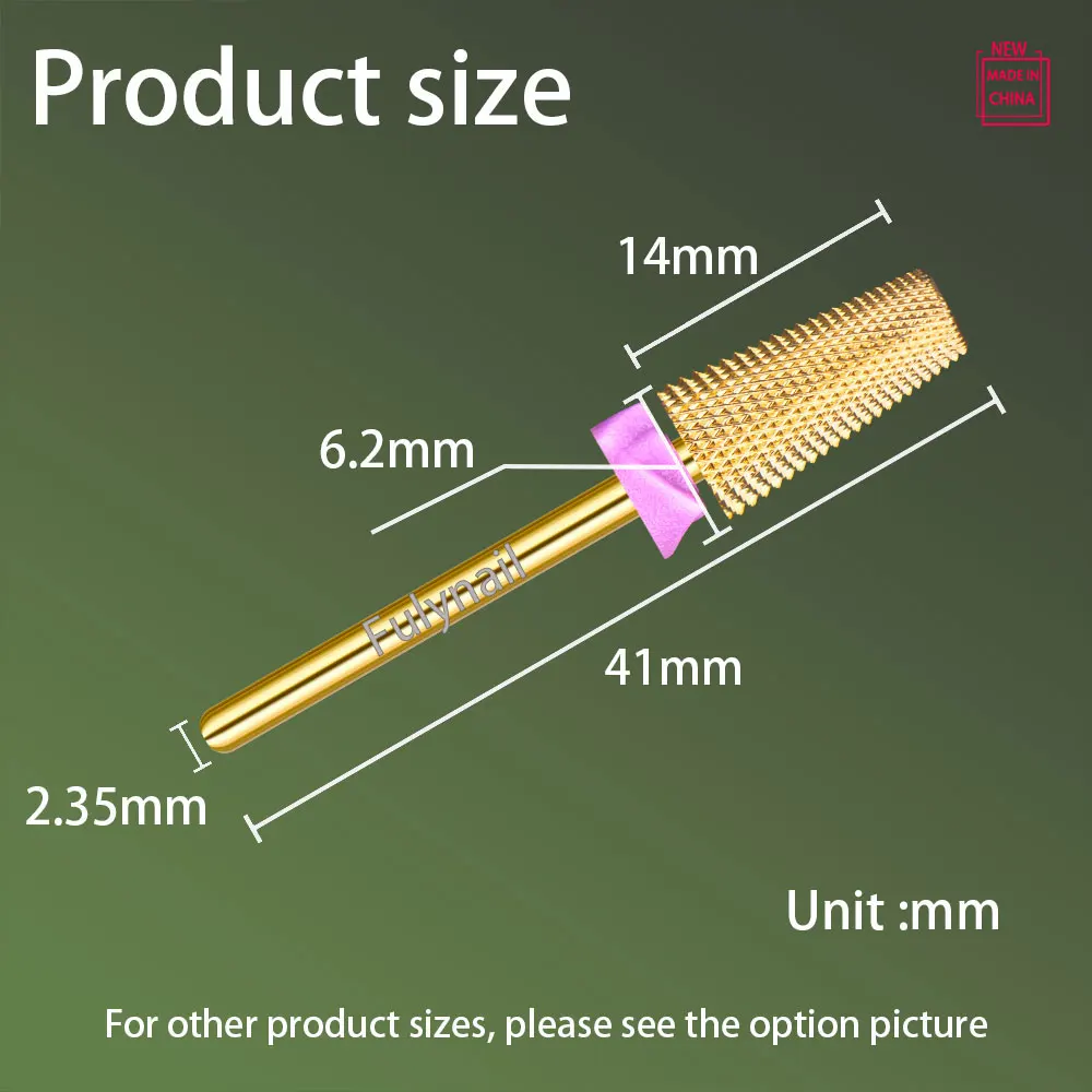 1Pcs 5IN1 Carbide Tungsten Steel Nail Drill Bit For Remove Nail Gel Electric Manicure Machine Drill Bits Accessories Mills Bit