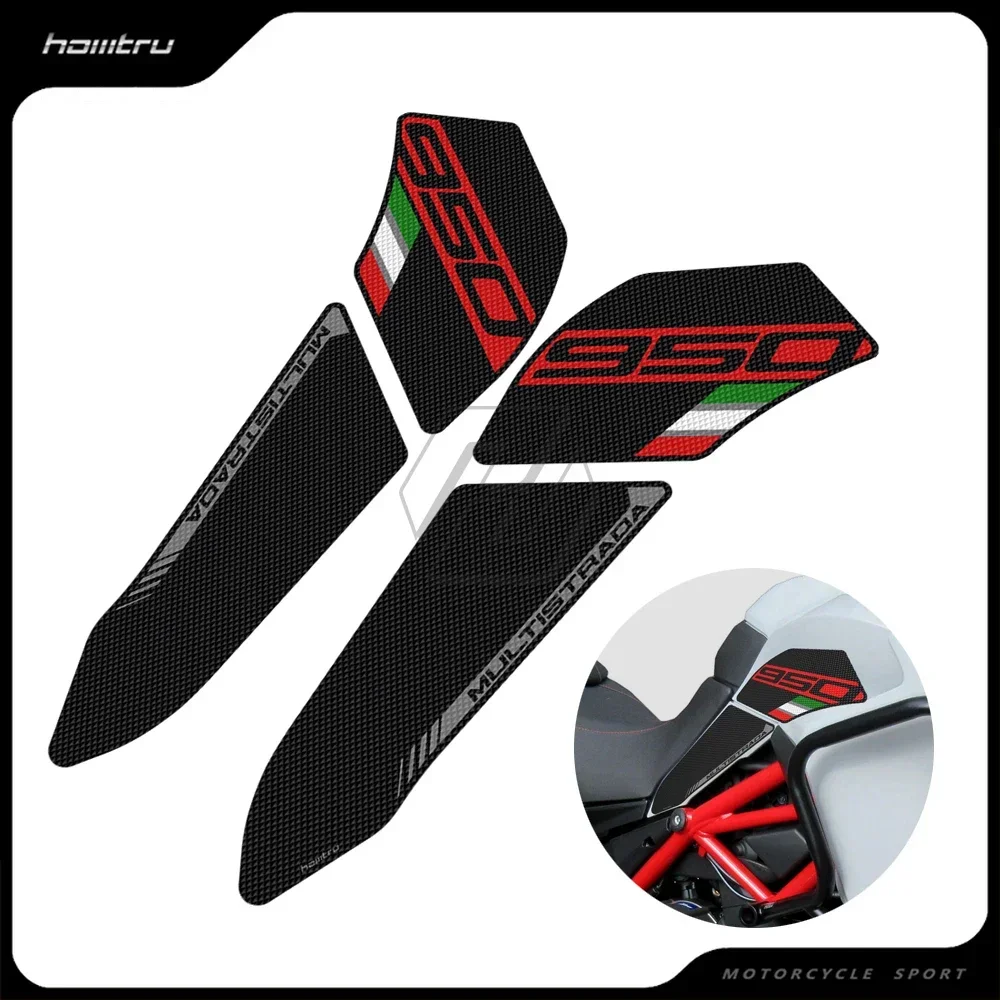 

Motorcycle Anti-slip Side Tank Pad Protection Knee Grip Mat for Ducati Multistrada 950 950S 2019-2022
