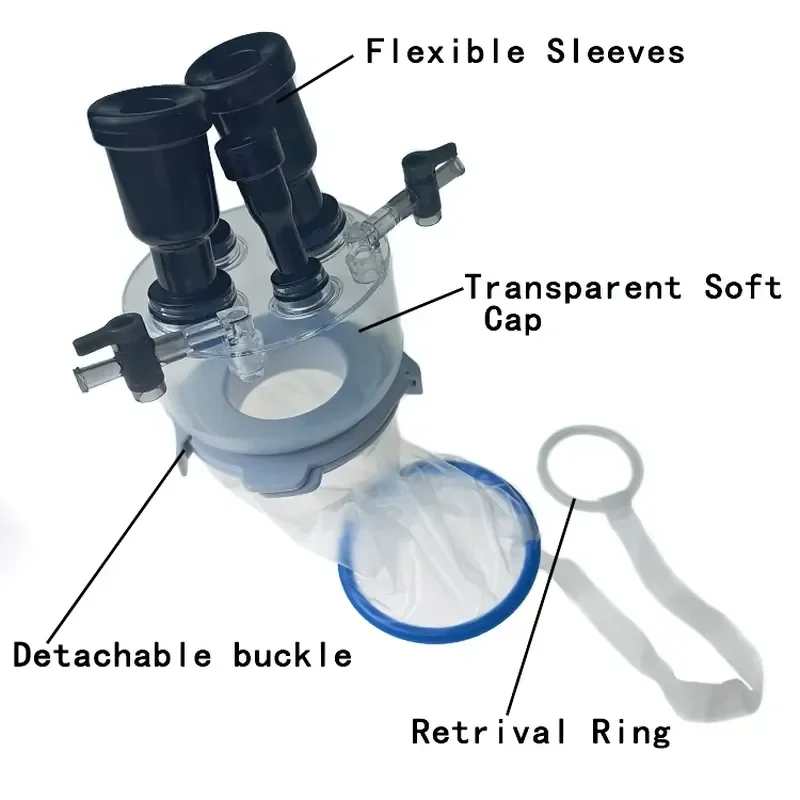 Transparent Professional Multiple Instrument Access Single Port Platform for with Detachable Buckle Flexible-Length Retractor