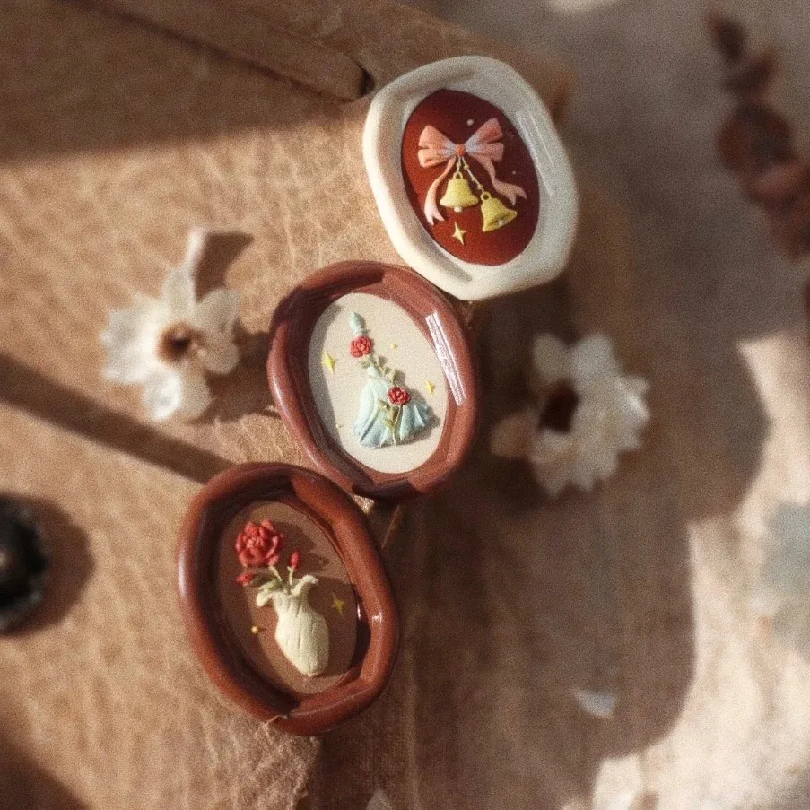 Лаковая печать, Цветочная головка, Свадебное облегчение инопланетянина, Свадебное приглашение, Запечатывание конвертов, Штамп с медной головкой, Симпатичная клубничная роза