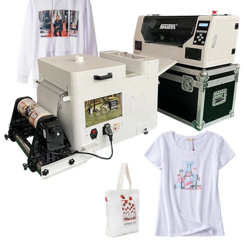 Advertising shop digital inkjet full-automatic a3 dtf t-shirt printer nozzle single head high productivity dtf printer 30cm