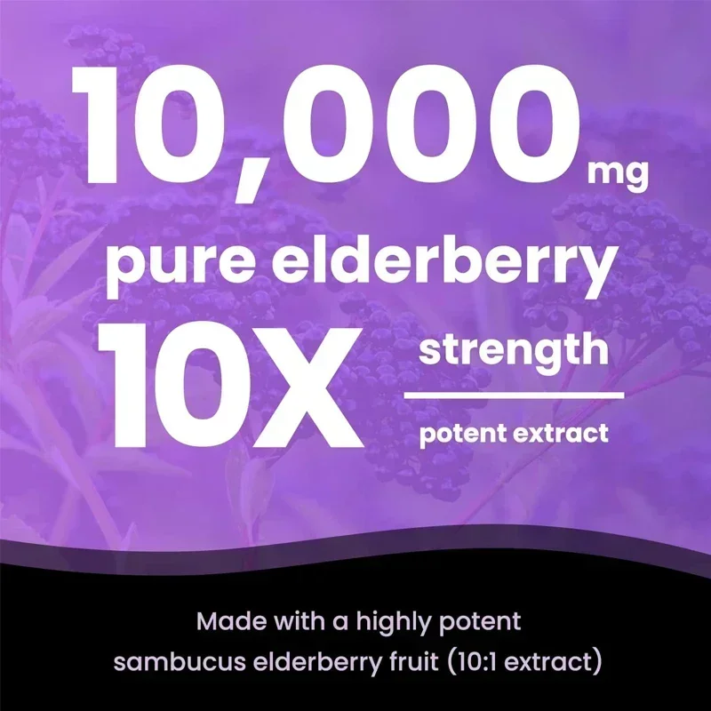 Elderberry - Supports Immune System Health, Antioxidant Levels, Vitamin C and Zinc