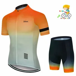 2024 Kids Cycling Jersey Set Wear Short Sleeves Cycling Children Bike Clothing Ropa Ciclismo Girl Cycling Clothing Sports Suit