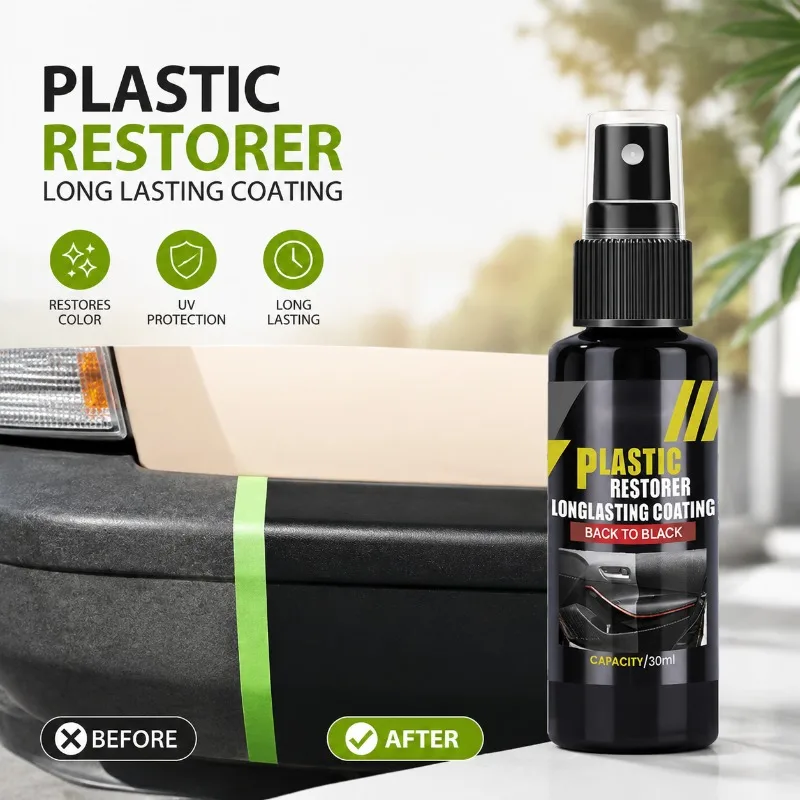 Auto Plastic Leather Surface Sealant Coating UV Resistant Refurbisher Restore Matte Faded Plastic Leather For Car Dashboard Seat