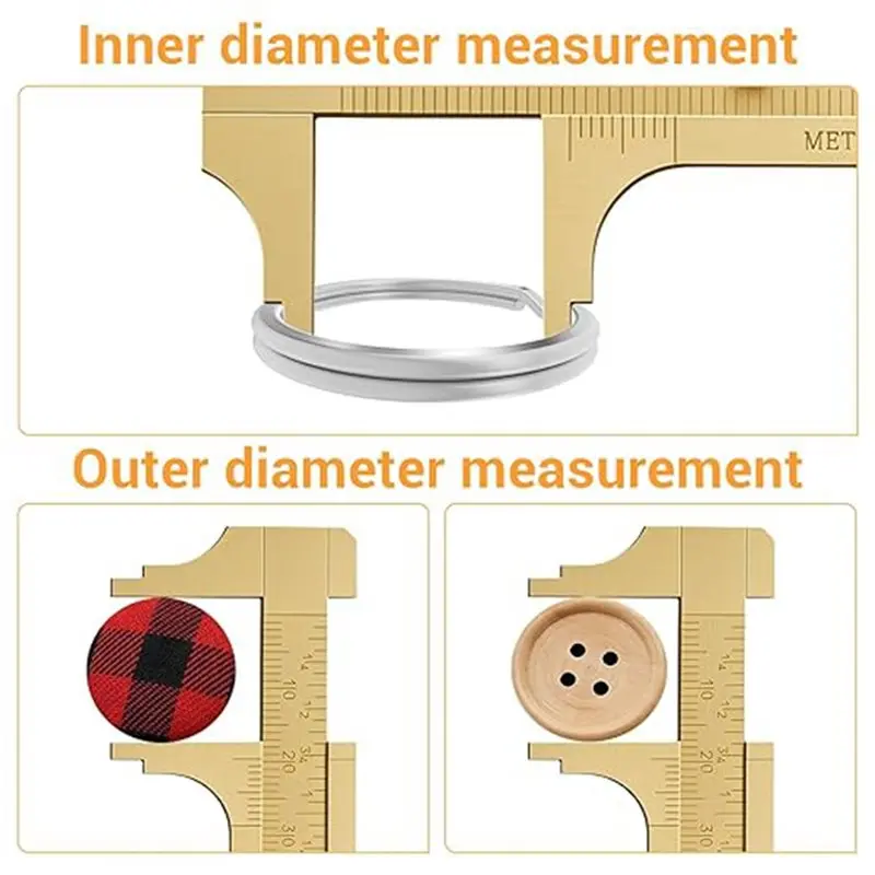 ABVG-Caliper Measuring Tool, 2 Pack Pocket Caliper, 80 Millimeter Gauge Tool