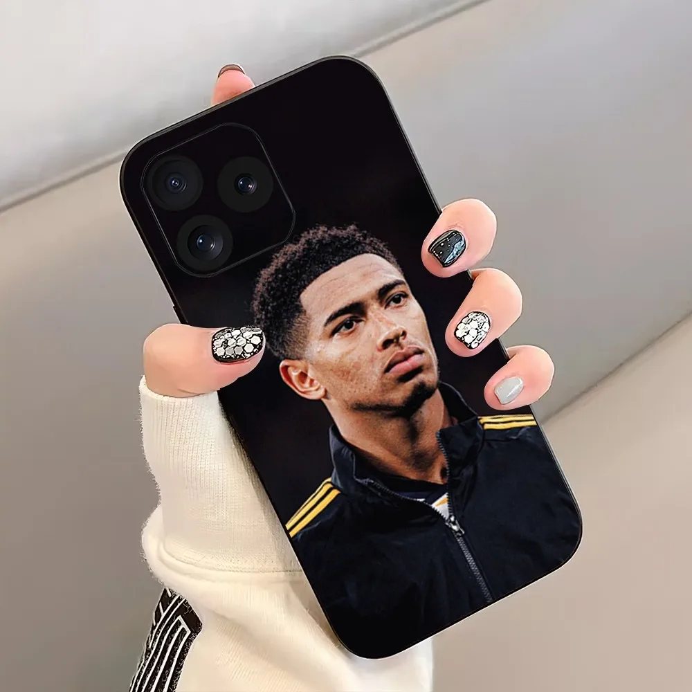 Soccer No 5 Judes B-Bellinghams Football No5 Phone Case For iPhone 8 11 12 13 Pro 14 15 Mini X XR XS max Plus Shell