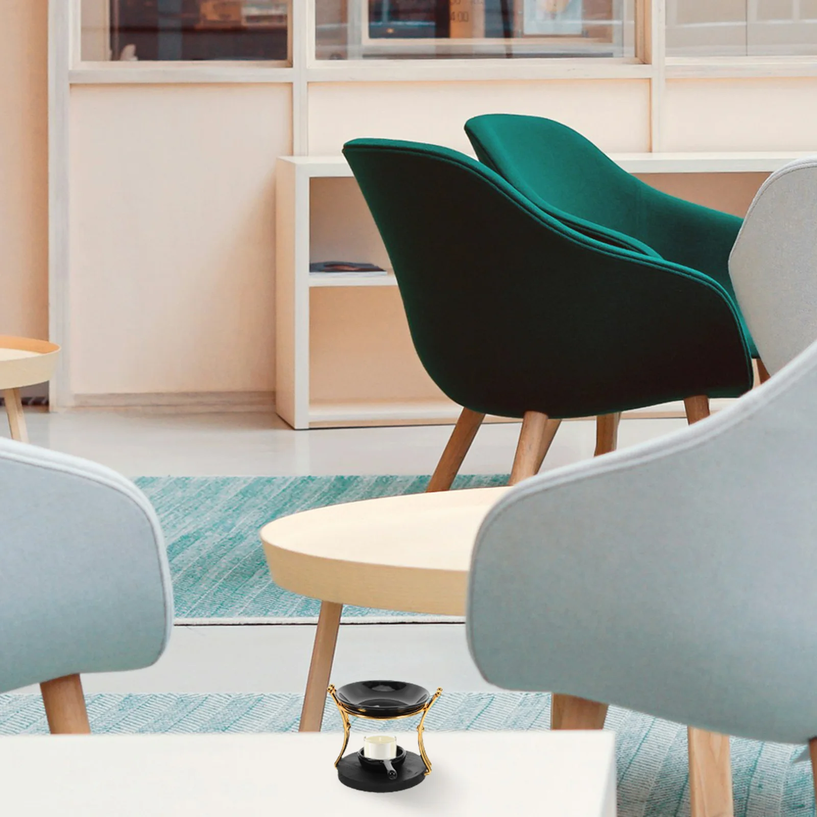 

Ceramic Tealight Holder Incense Burner Essential Oil Stand Easy Clean Maintenance Construction Burner