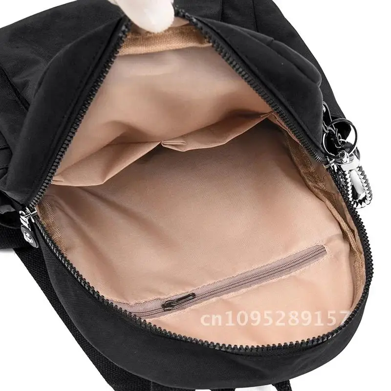 2024 جديد مقاوم للماء حزمة القماش المرأة على ظهره موضة الحقائب المدرسية النايلون في سن المراهقة الظهر حقيبة عالية الجودة الفتيات الكتف للسفر