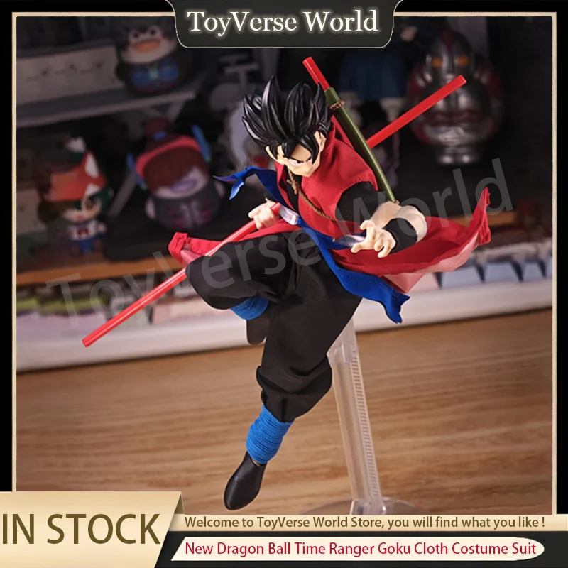 

New Dragon Ball Time Ranger Goku Cloth Costume Suit 1/12 Demoniacal Fit Time Patrol Goku Action Figure Collectible Gk Model Toys