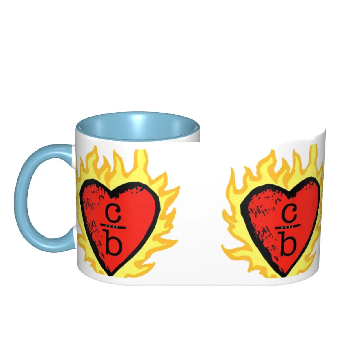 Clothes Over Bros Heart Logo Mug Funny Ceramic Coffee Cups Tea Mugs Milk Cup Drinkware Gifts for Woman Man DIY Custom