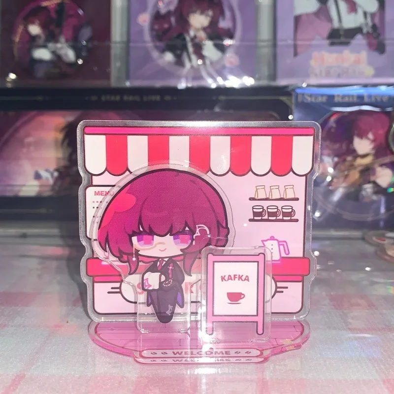 Honkai:Star Rail Kafka Lunae Three Insertion Acrylic Figure Stand Model Plate Desk Decor Sign Originality Ornament For Fans Gift