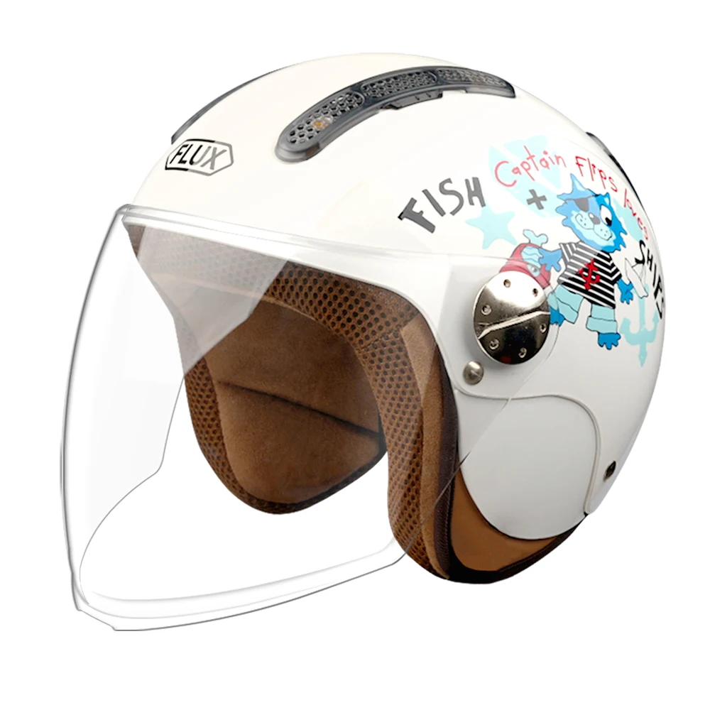 

FLUX P106 Children's Helmet National Standard Certification Unisex Winter Kids' Motorcycle Safety Helmet Durable and Cute f