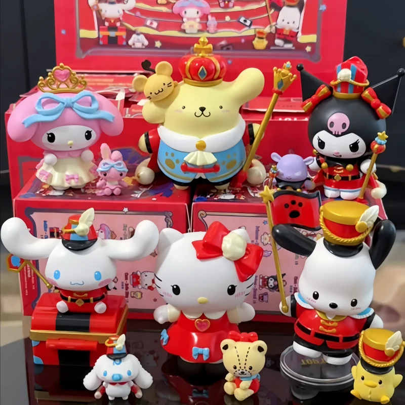 

In Stock Genuine Nutcracker San-rio Blind Box Pompompurin Kuromi Desktop Ornament Festival Surprise Gifts Fans Collection Toys