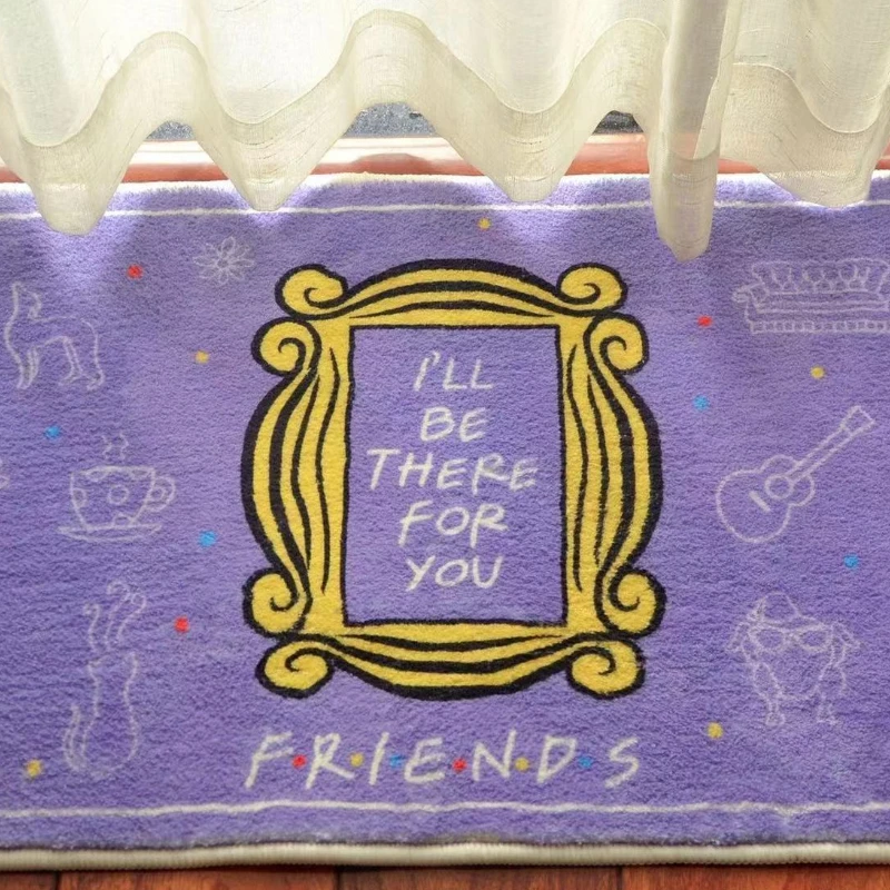 Old Friend Records The Door Mat Purple Water Absorbing I Will Better Here for You Bedroom Room Carpet Floor Mat Carpet Bedside