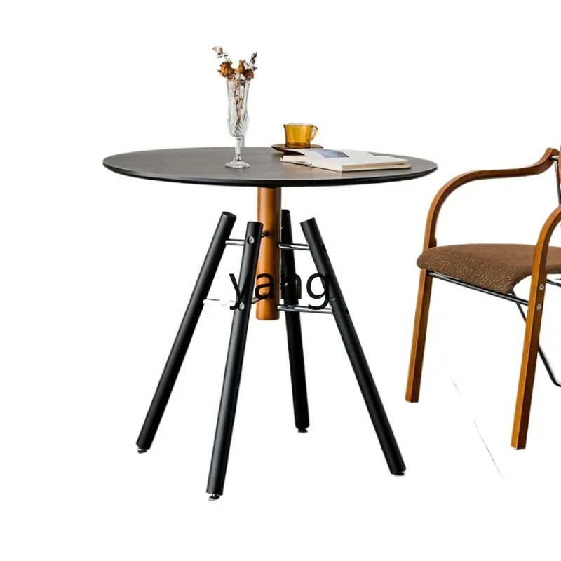 yjq Simple Modern Light Luxury Office Table Creative Negotiation round Occasional Table