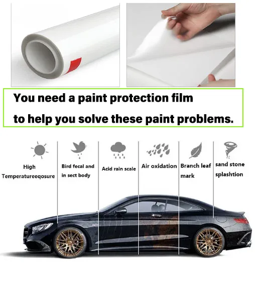 自己修復機能付き高級カーフィルム 7.5ミル マットPPF TPU 1.52*15m 自己修復 超撥水 2025年トレンド