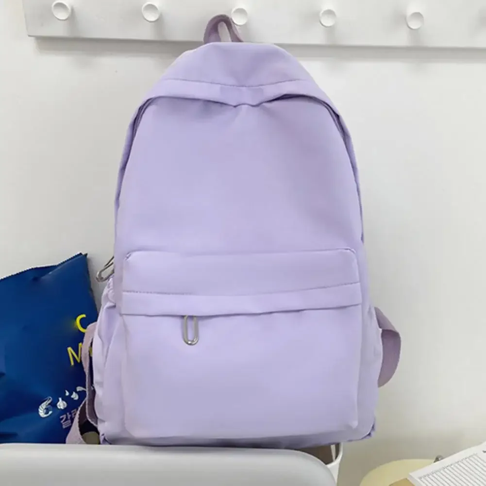 

Women Men Backpack Shoulder Backpack Teenage Girl Schoolbag Solid Color Backpack Sport School Bag Large Capacity Laptop Rucksack