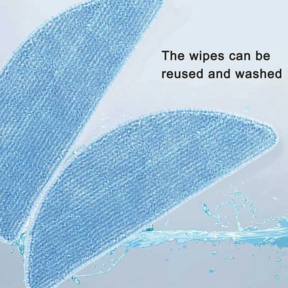 ABZA-Escova lateral e pano de limpeza de microfibra lavável para peças sobressalentes Ilife V9/V9 Pro/G9/G9 Pro/A12 Pro