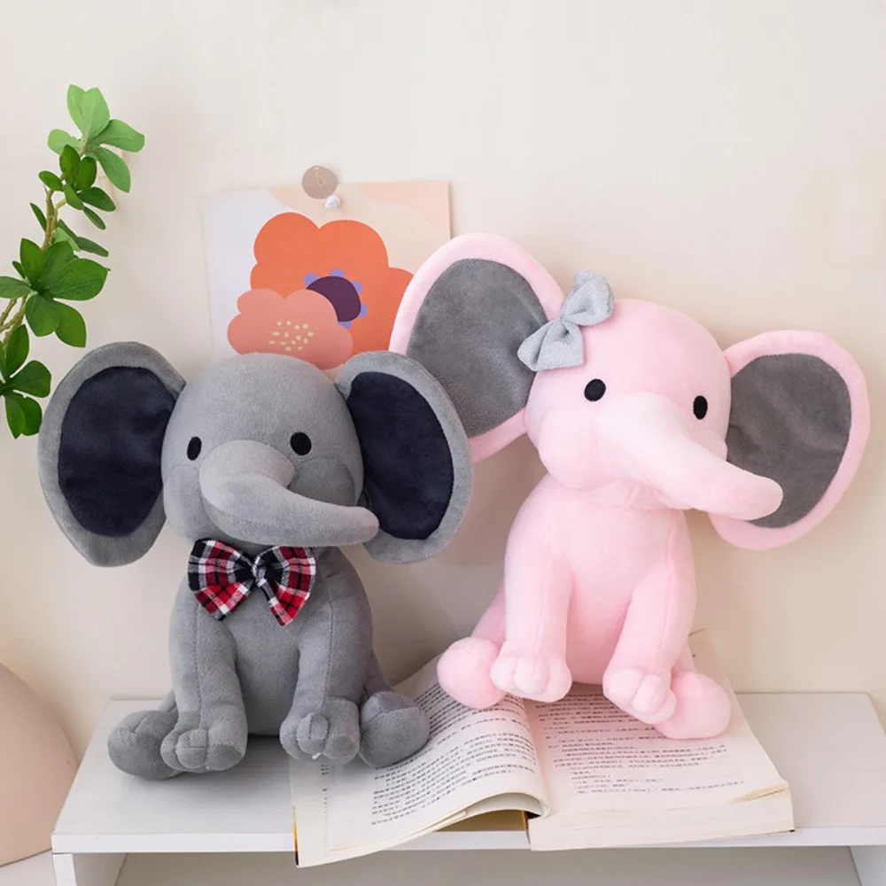 Schattige Olifant Knuffels Voor Baby 'S En Peuters, Kinderkamer Kinderen Decoratieve Pluche Rustgevende Poppen, Halloween Kerstcadeaus