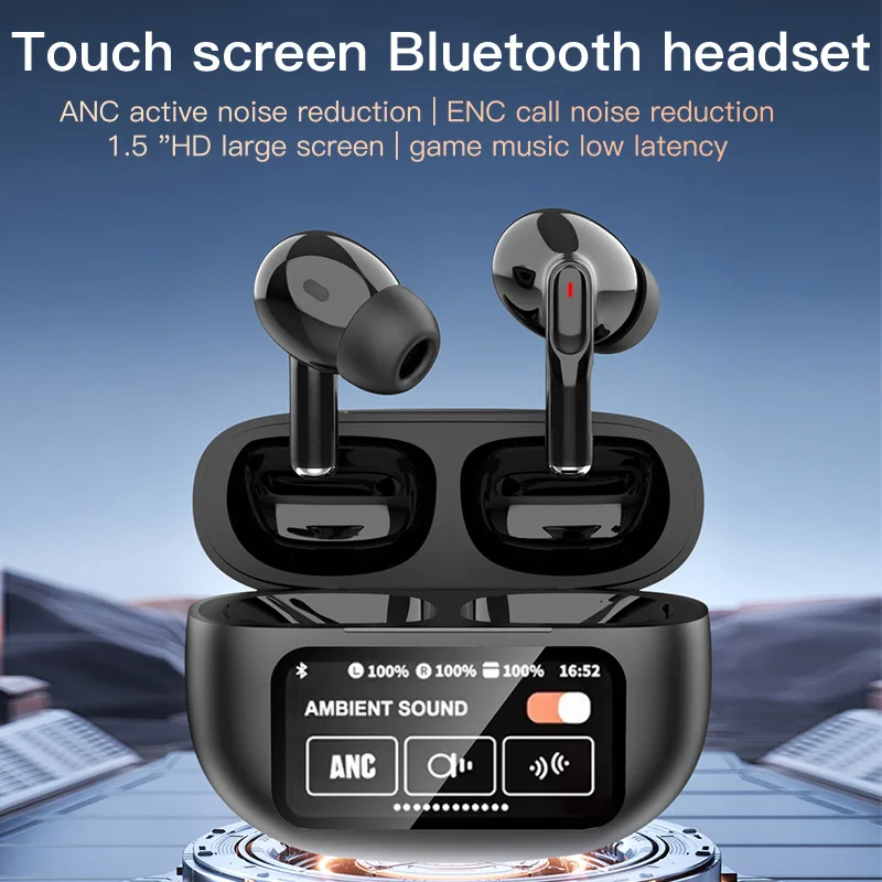 A9 Plus LED high-definition touch screen earbuds ANC + ENC n