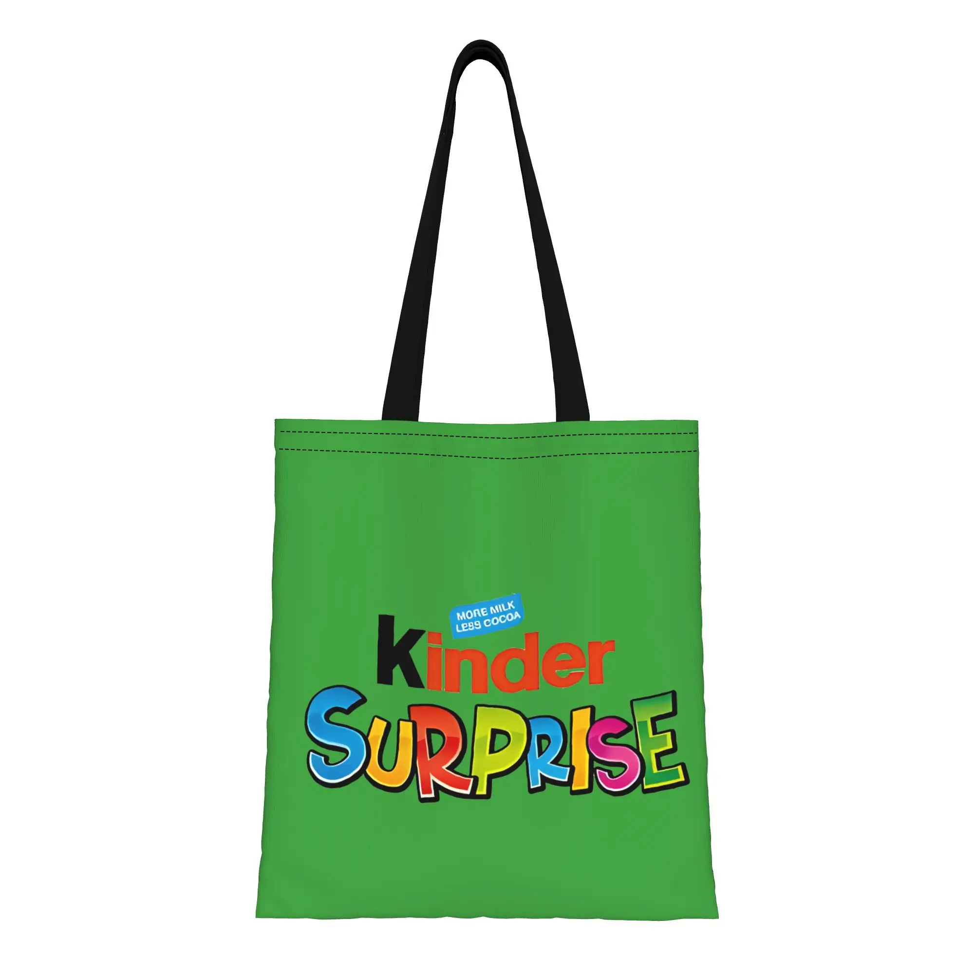 Kinder Sweets surprise green Kinder Canvas Tote Bag Perfect for Shopping Women's Top-Handle Bags