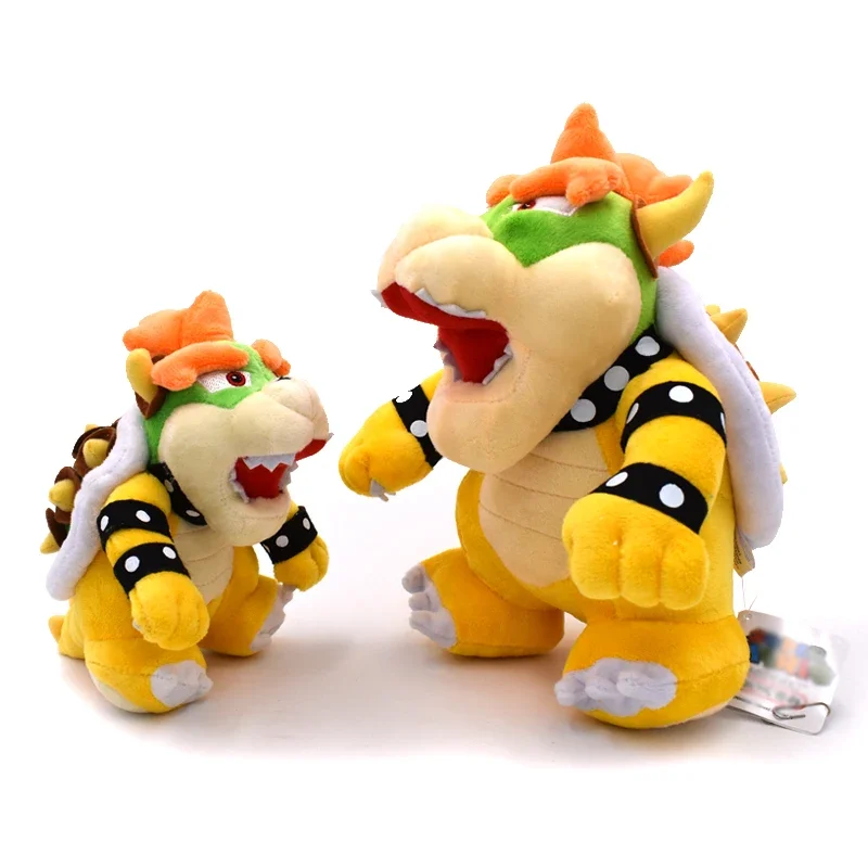 26.5cm Super Mario Plush Dolls Bowser Anime Figures Game Peripherals Soft Stuffed Animals Kids Gifts Decoration