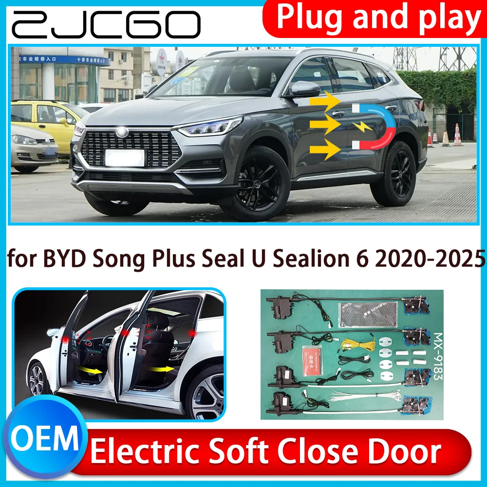 for BYD Song Plus Seal U Sealion 6 2020-2025 Auto Pull Car Soft Close Kit Door Power Latch Electric Door Catch Soft Closing