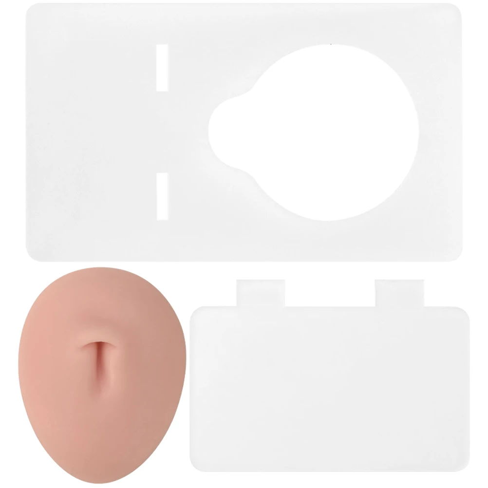 

Navel Silicone Display Stand Body Part Artificial Practice Skin Fake Silica Gel