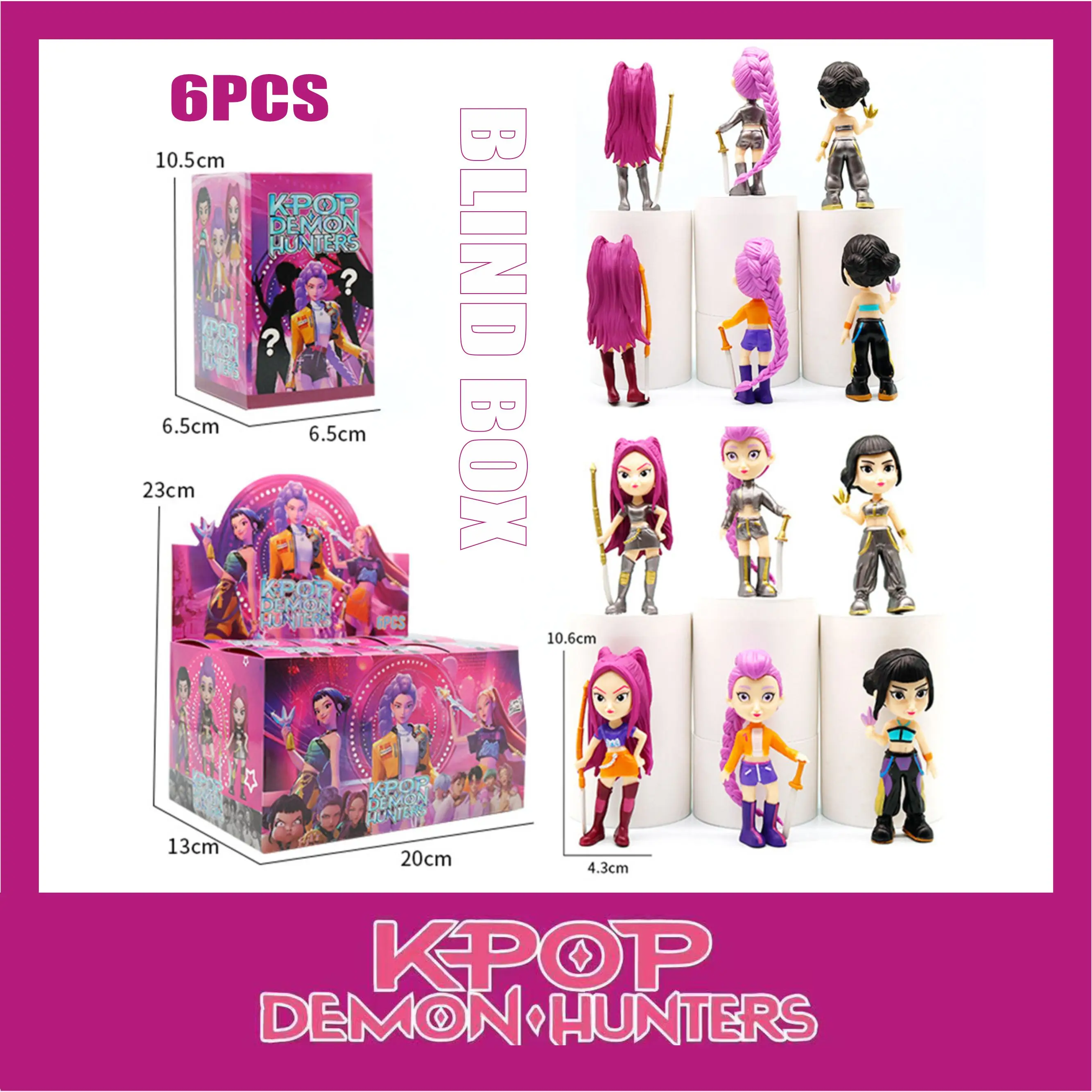 

Hot Idol Merchandise: K-pop Witch Hunter Girl Group Figures Blind Box — милый стиль, подарки для детей и фанатов, украшения для рабочего стола