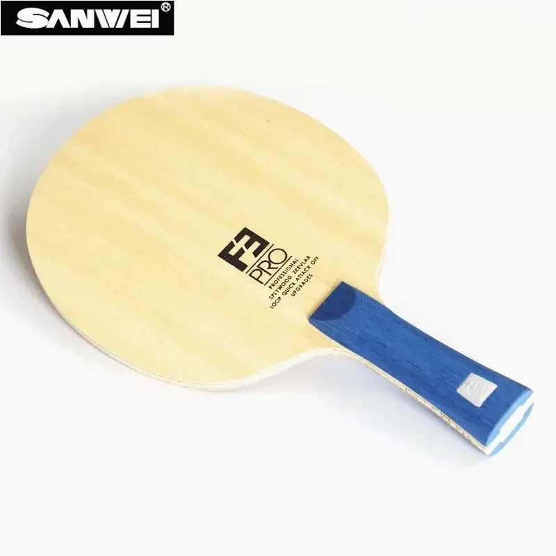 Original Sanwei F3 PRO Tischtennisschläger, Ping-Pong-Schläger, Premium Ayous Surface, Off +, Arylate Carbon, 5 + 2 ALC