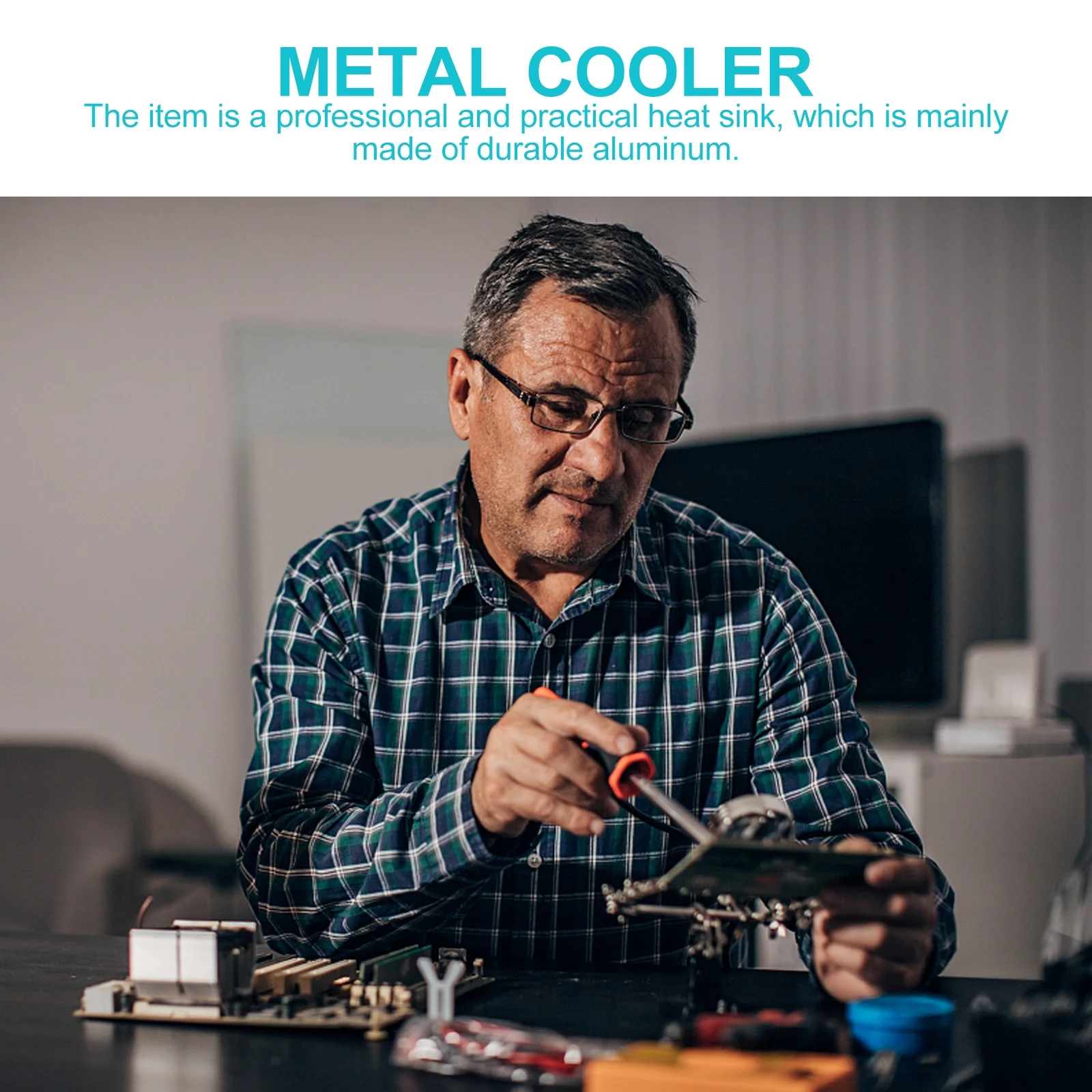 

6Pcs Aluminum Heat Sink High Performance Cooler for Voltage Regulator Chip Protection and Effective Heat Dissipation Ic Board