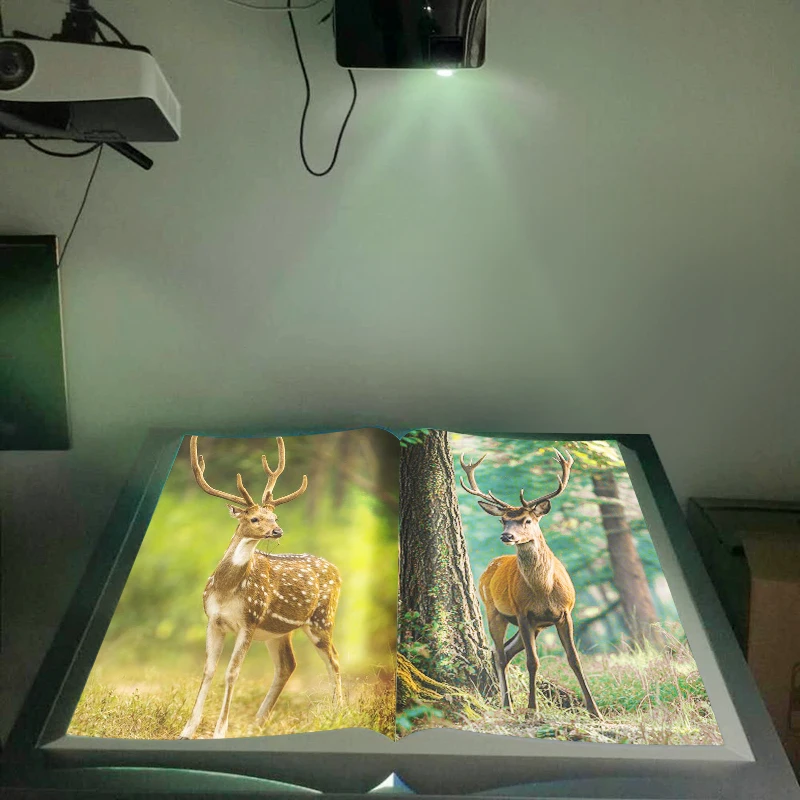 AR Interactive Electronic Virtual E-book Touchless Displays Flip Book Motion Sensor Exhibition Hall Augmented Book