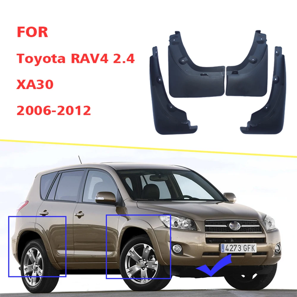 2006-2012 Front Rear 4pcs Mudflaps FOR Toyota RAV4 XA30 Mudguard Fender Mud Flap Guards Splash Car Accessories Auto Styline