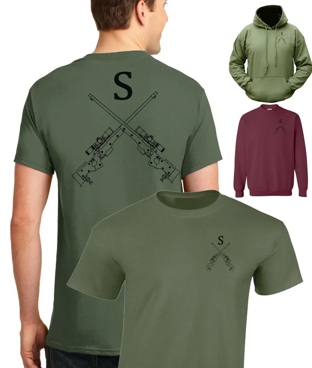 British Army Infantry Qualification Crossed Sniper Rifle T-Shirt 100% Cotton O-Neck Short Sleeve Summer Casual Mens T-shirt
