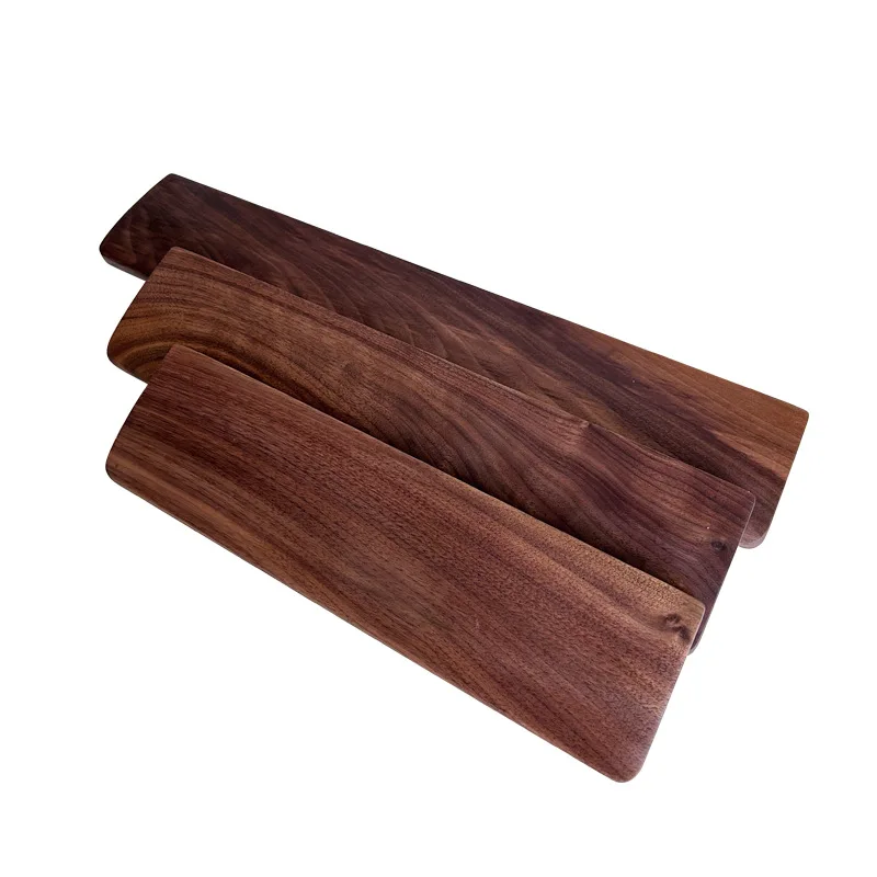 Almohadilla de reposamuñecas de madera para teclado, soporte de reposamuñecas, antideslizante, diseño ergonómico de madera