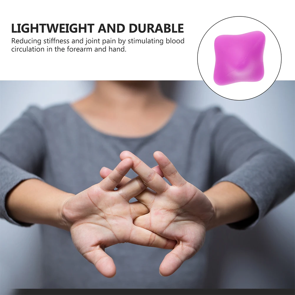 

2pcs Hexagonal Grip Strengthen Ball Hand Finger Massage Therapy Tool Decompression Palm Exerciser Wrist Forearm Training Stress